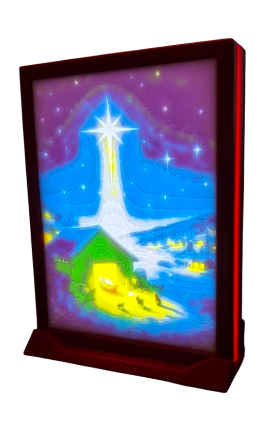 Punane pildiraam litofaaniga